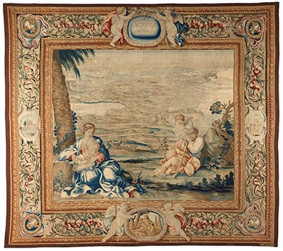 The Rest on the Flight into Egypt, tapestry by Giovanni Francesco Romanelli