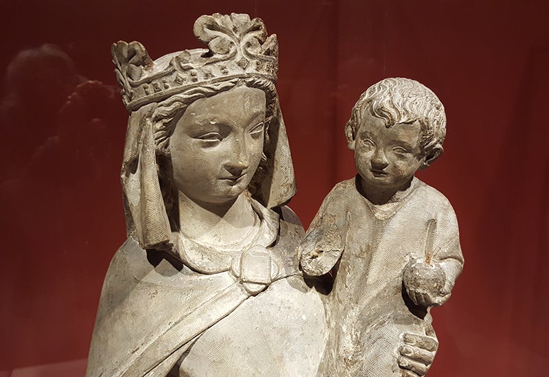 virgin and child statue