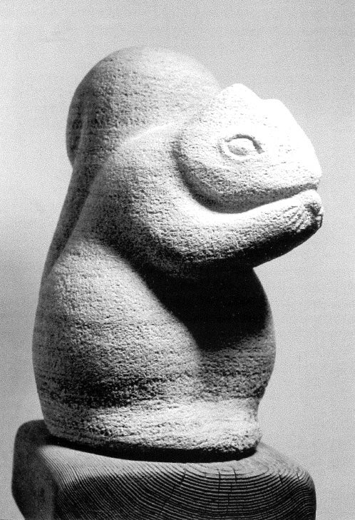 The Collector, 1970s, 22 ½”, volcanic stone