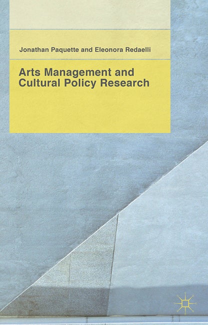 Arts Management and Cultural Policy Research book cover