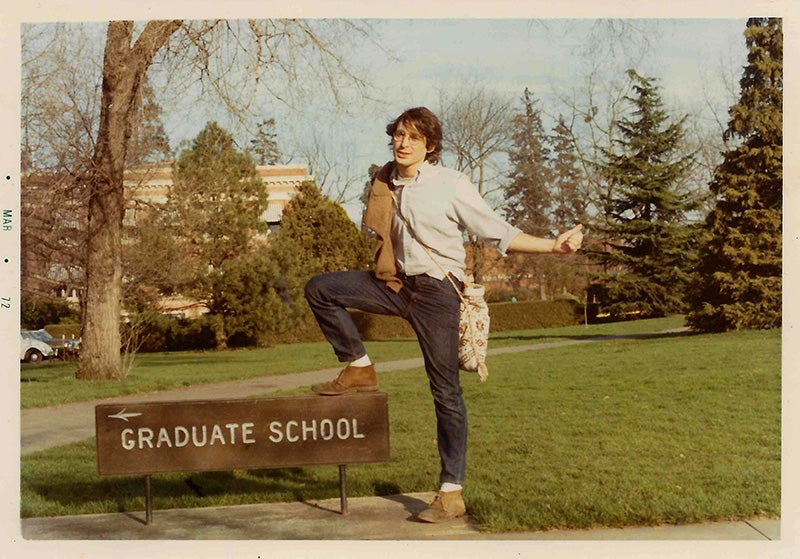 Silbergeld on the UO campus in 1972