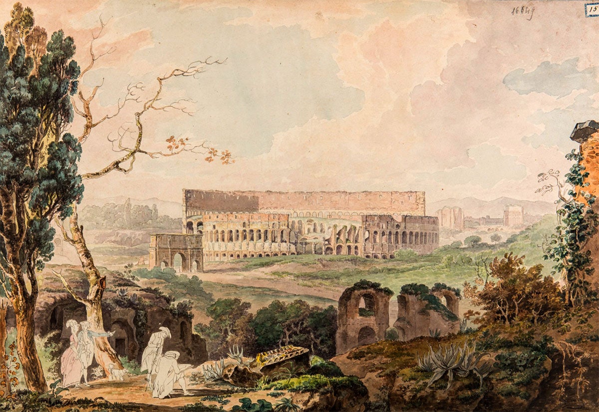 The Coliseum, Watercolor, 18th century. Images courtesy James Tice.