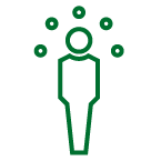 Green person icon