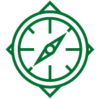 Green compass icon