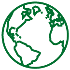 Green earth icon
