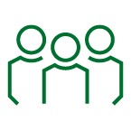 Green icon people