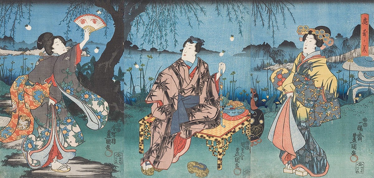 Photo of a Japanese Edo print