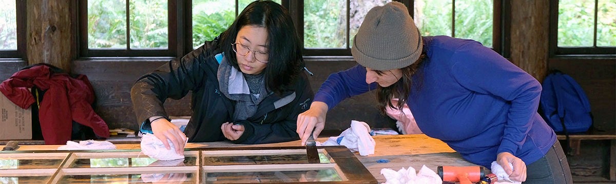 students restoring window