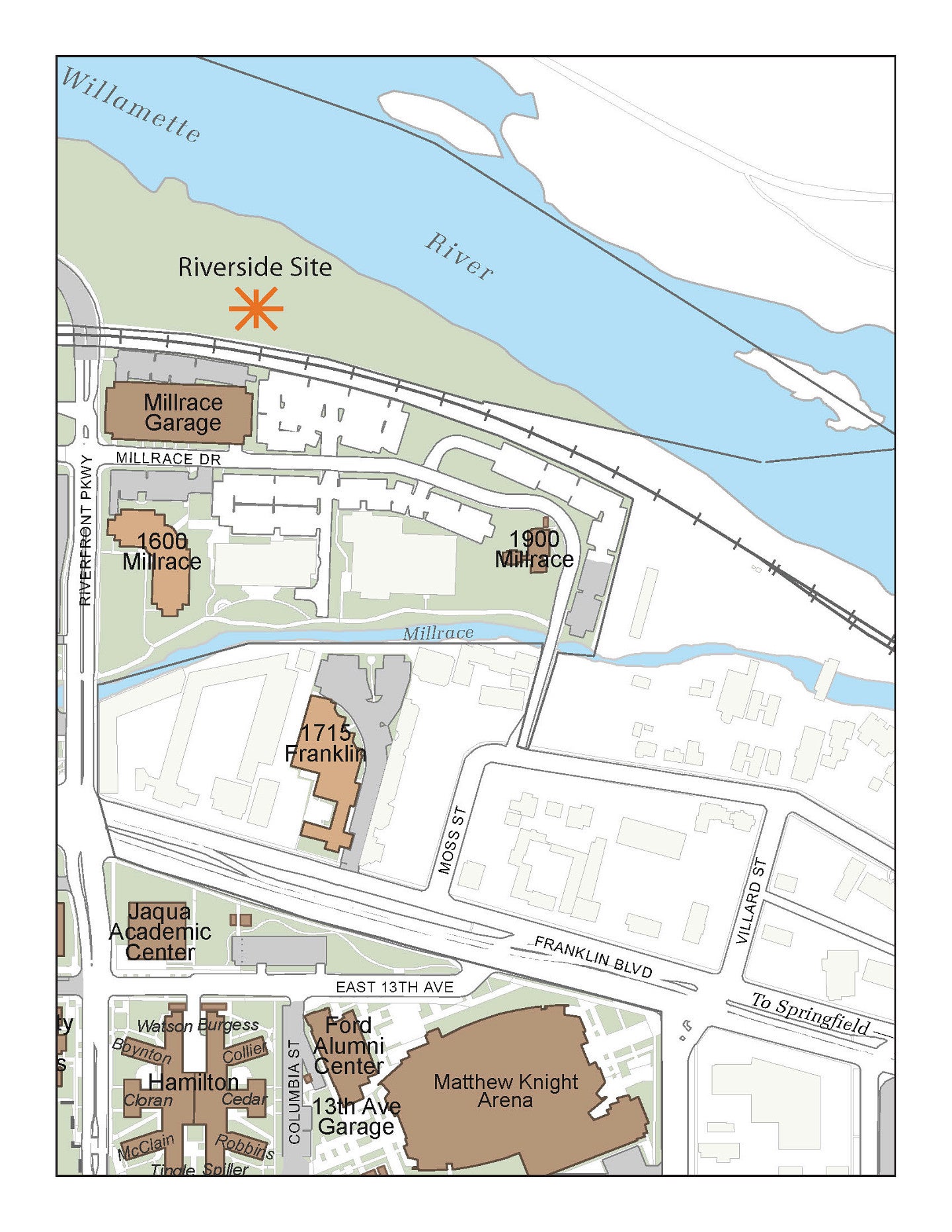 Riverside Site Map