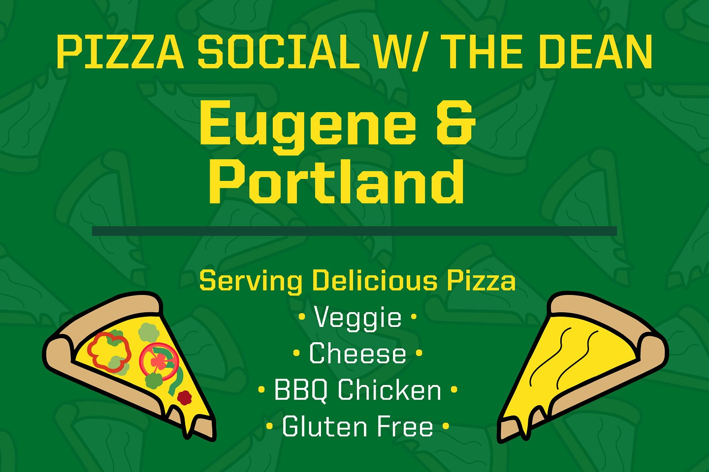 Pizza socials with the dean