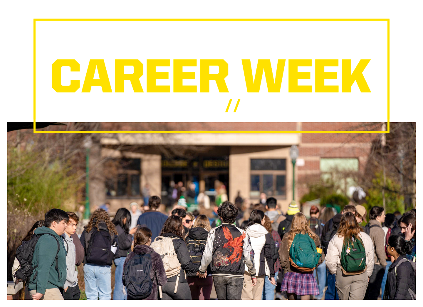 College of Design Career Week. January 27-31, 2024. in Lawrence Hall