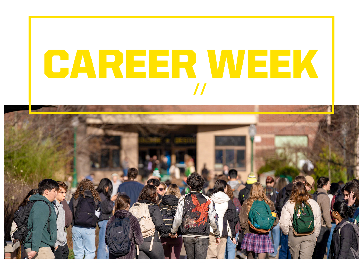 College of Design Career Week. January 26-30, 2026. in Lawrence Hall