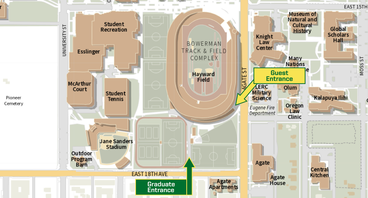 Commencement Entrance Map