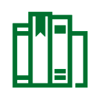 Green books icon