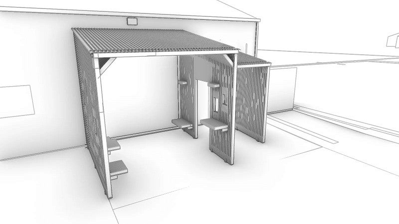 Rendering of the project at Everyone Village.