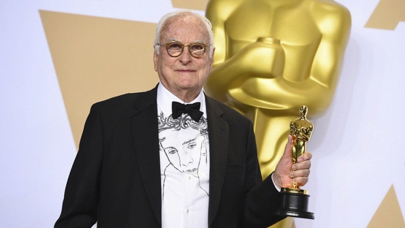 James Ivory with Oscar