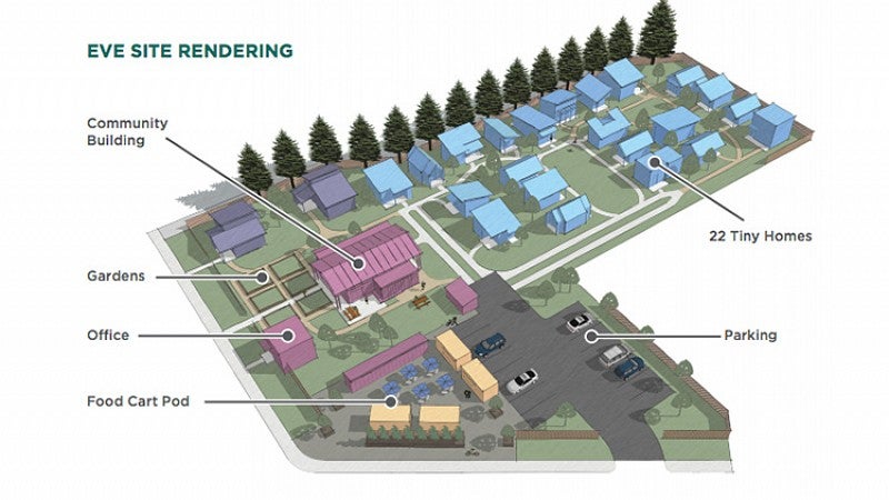 site plan for Emerald Village