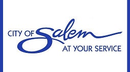 City of Salem wordmark in blue. 