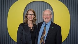 Photograph of Larry Bruton and Adrian Parr Zaretsky. 