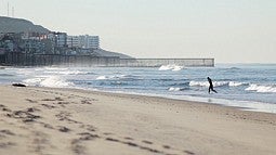 border at beach