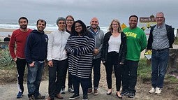 Photo of group on Oregon Coast