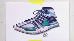 sneaker drawing