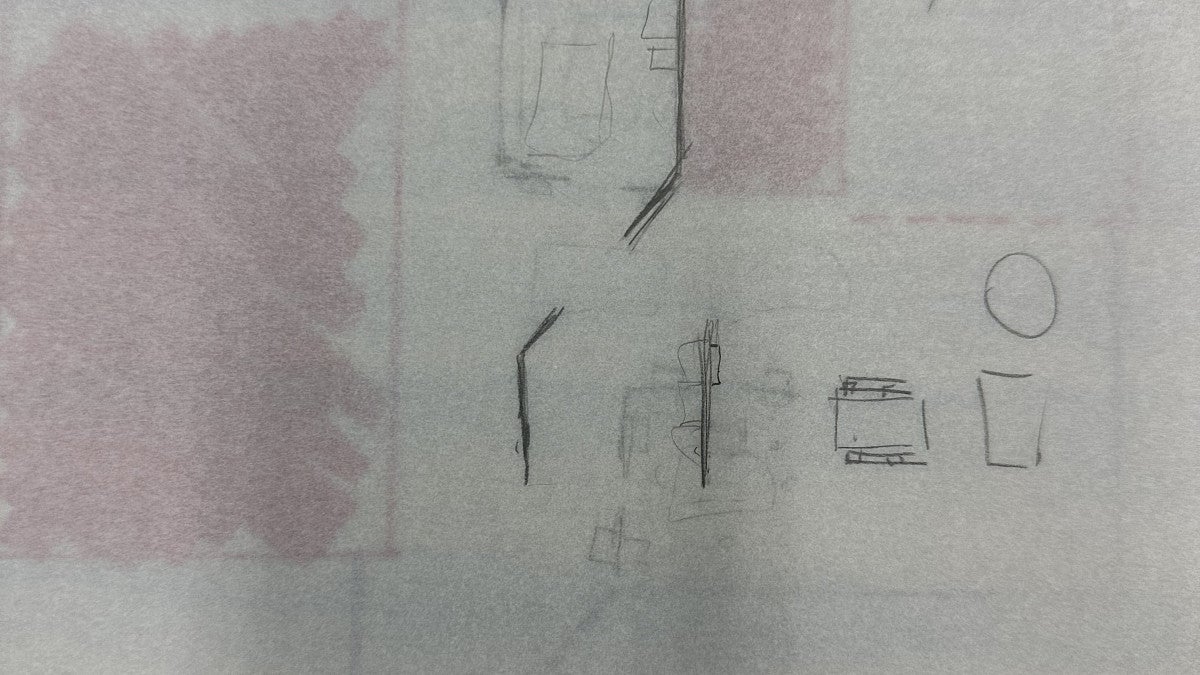 Photograph of another drawing. 