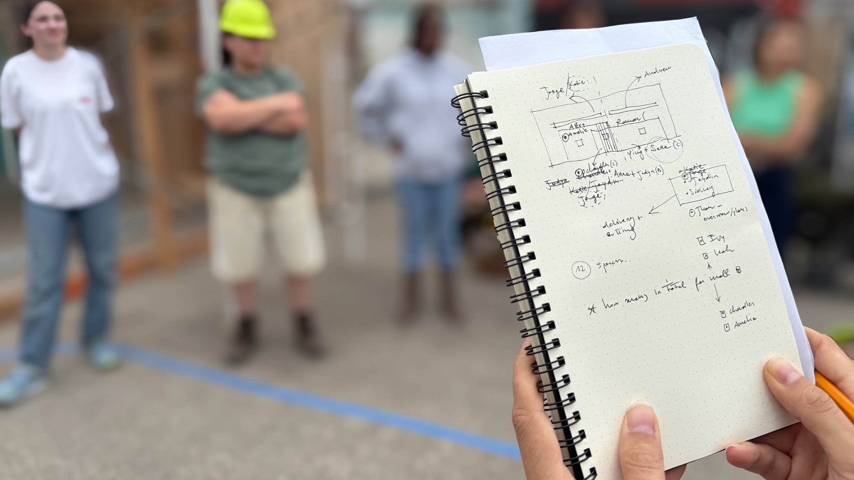 Photograph of a journal. 