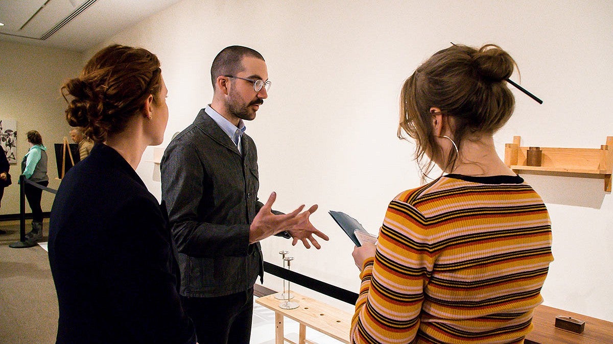 Instructor Tom Bonamici with student