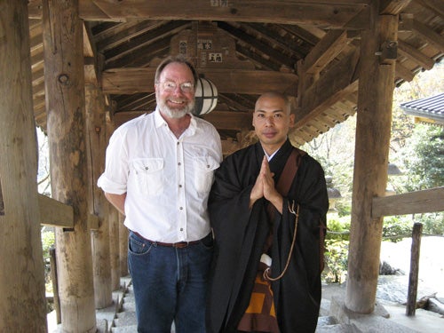 Brad Black at Hasadera Temple in Japan on a recent trip.
