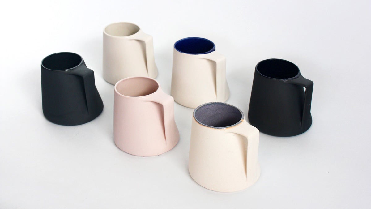 Various evolutions of Aileen Tran’s basic cup design. Photo by Aileen Tran.