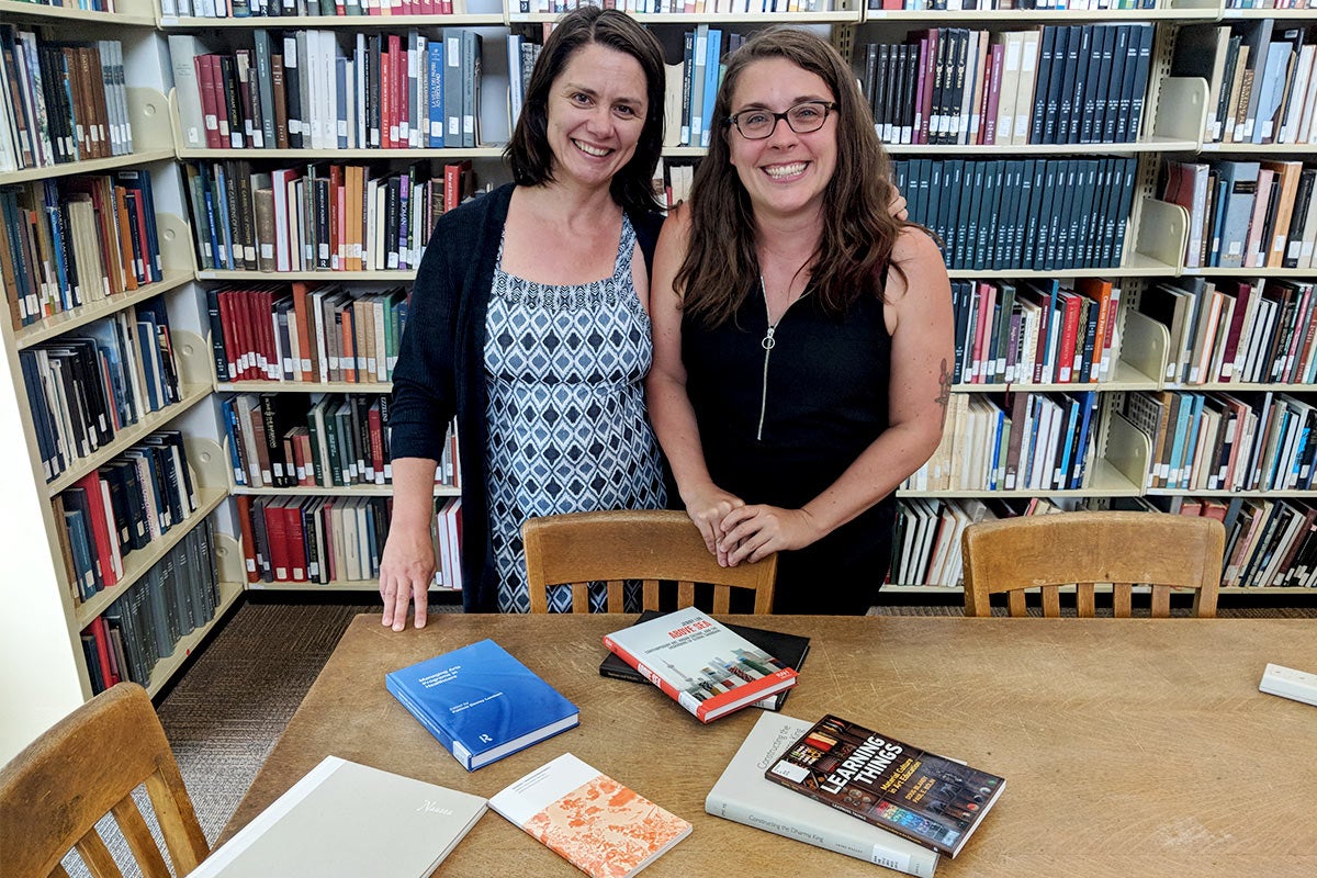 Eleonora Redaelli and Sara DeWaay at Design Library