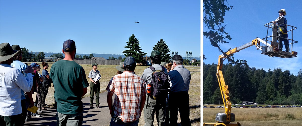 Susan Dolan doing work with the National Park Service