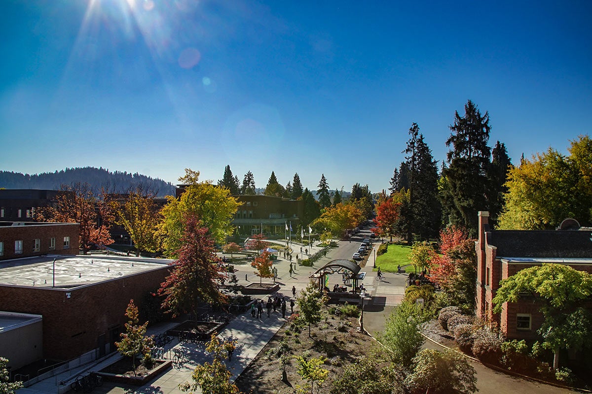 UO campus in fall