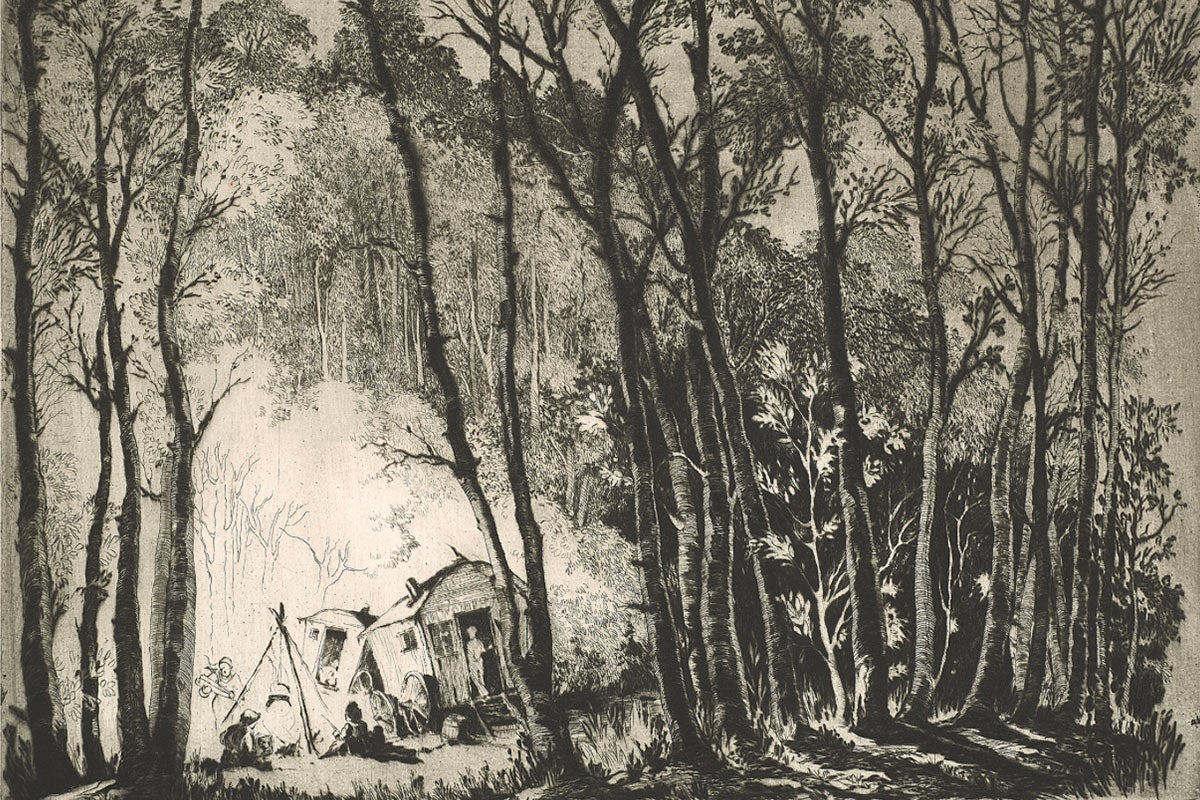 etching by Mildred Bryant Brooks