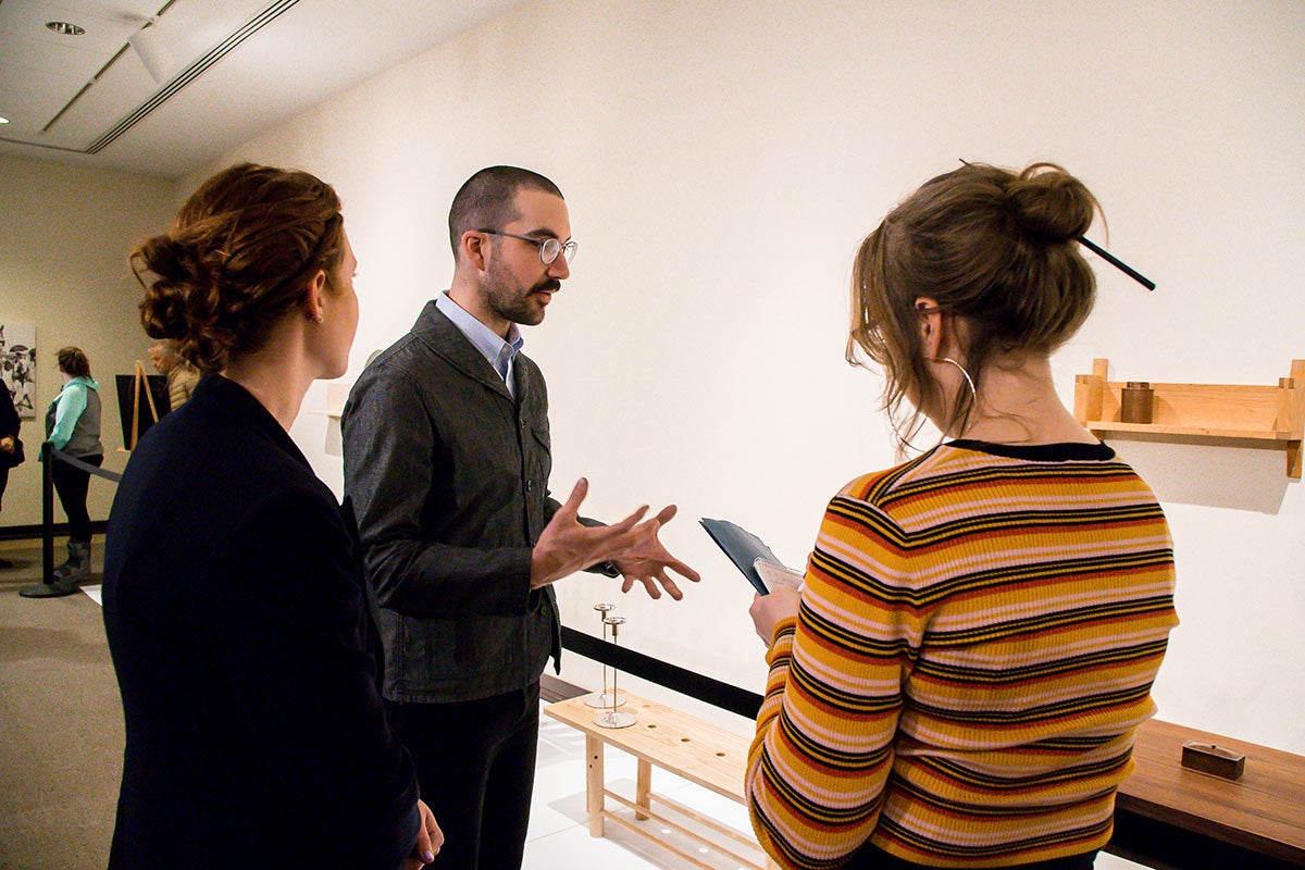 Instructor Tom Bonamici with student