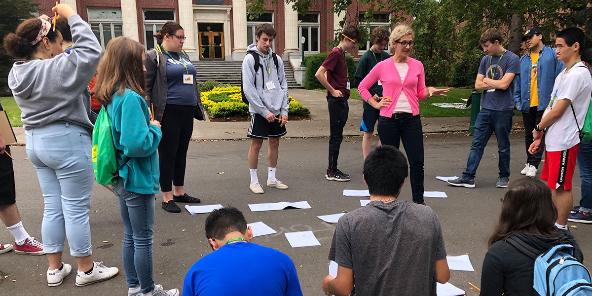 Students at School of Architecture and Environment SAIL program