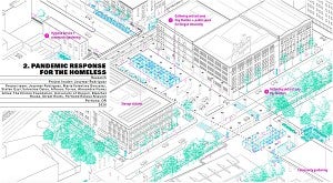 a design from the 'Pandemic Response for the Homeless' project