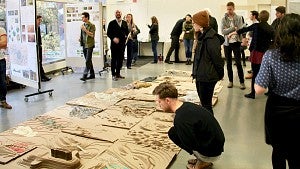 Photo of a students in an architecture class