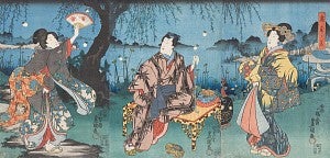 Photo of a Japanese Edo print