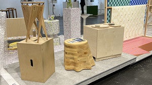 Cory Olsen's booth at the WantedDesign event in Manhattan.