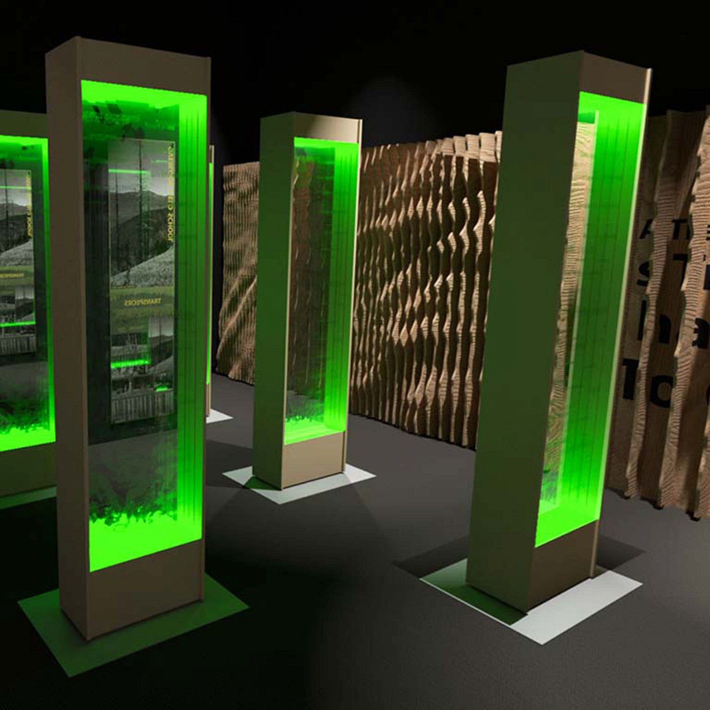 3D digital model of what finished Transpecies Design work will look like at the Venice Bienelle