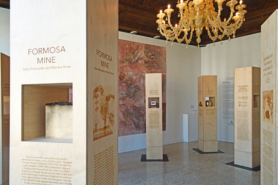 Photo of the ECC Architecture Biennale exhibit