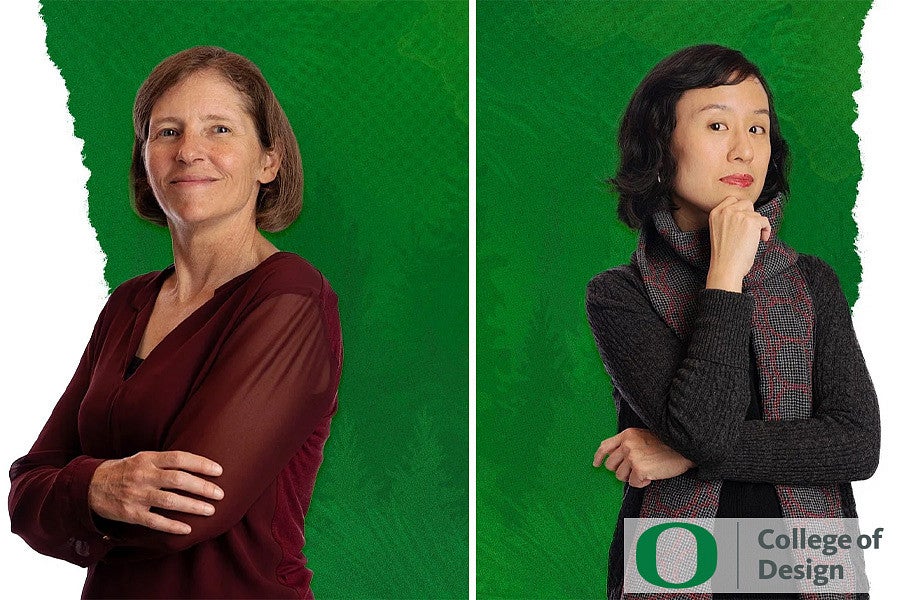 Two-up of Dyana Mason and Joyce Cheng from the Oregon Quarterly Article about the Women Who Moved Them