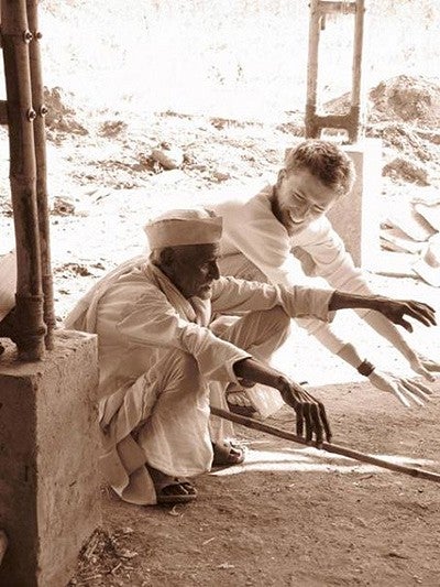 Alex Miller in India Alex Miller in India