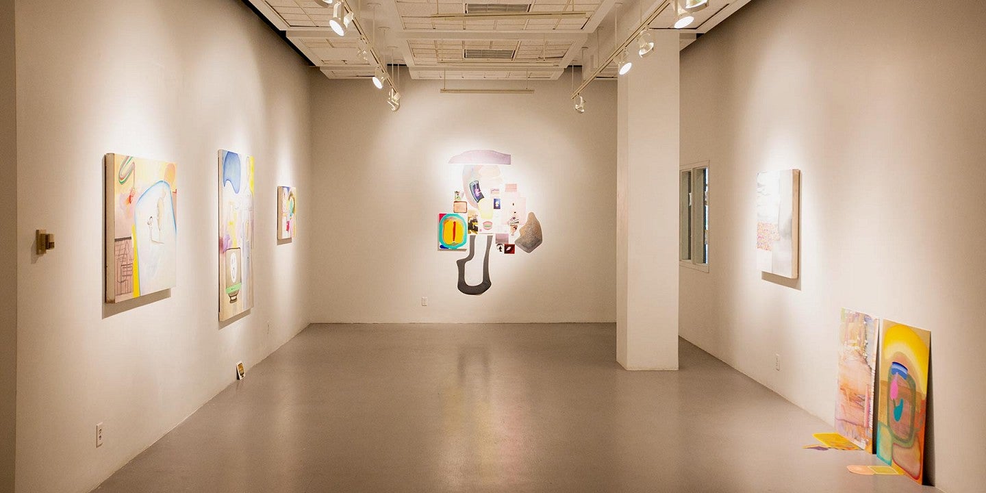 LaVerne Krause Gallery with paintings on display