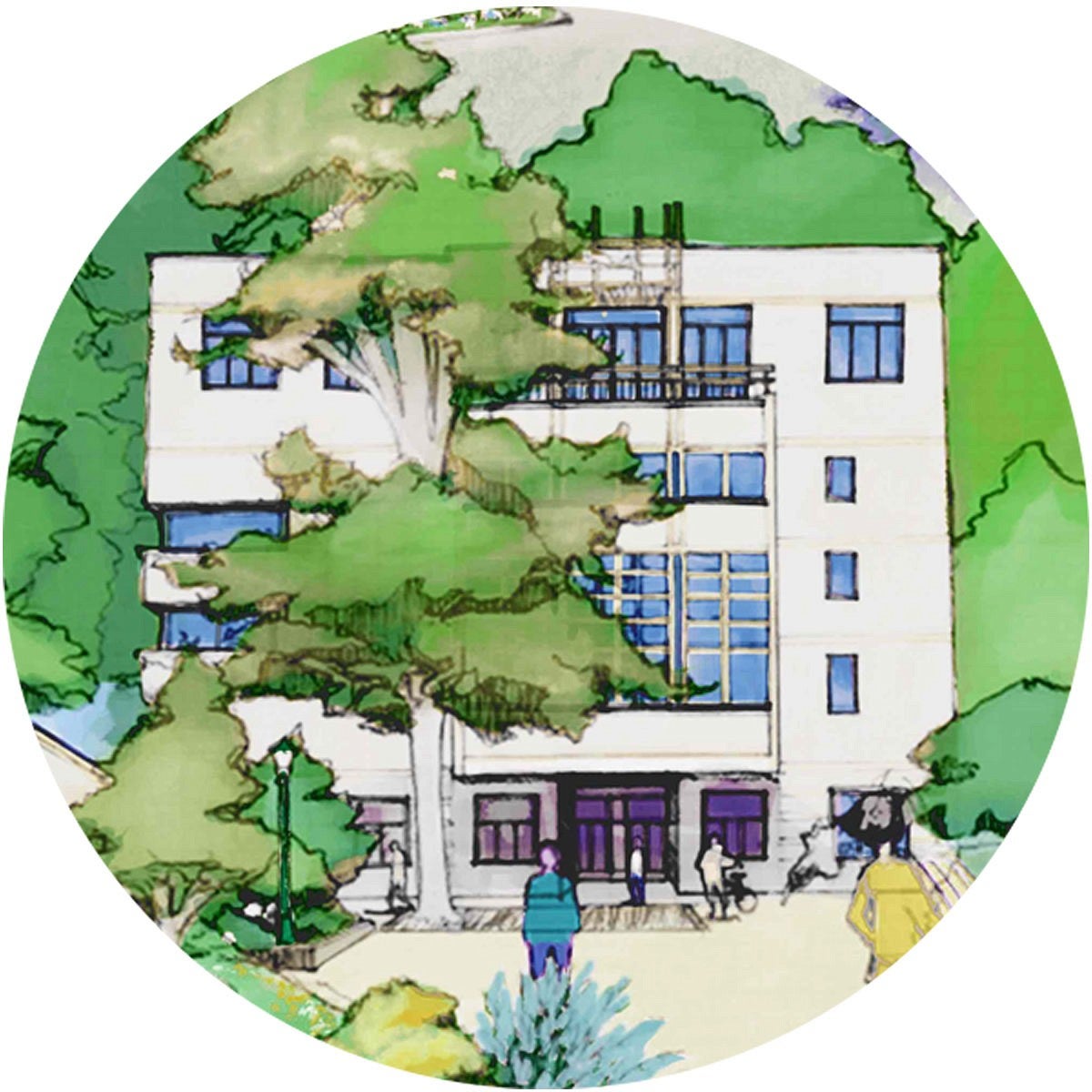 Lawrence Hall drawing