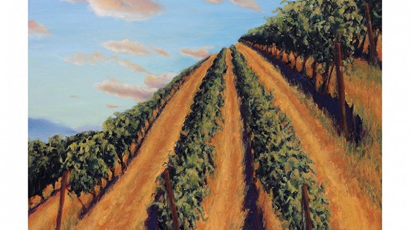 Cie Goulet's Upper Vineyard Painting