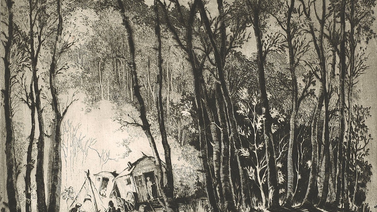 etching by Mildred Bryant Brooks