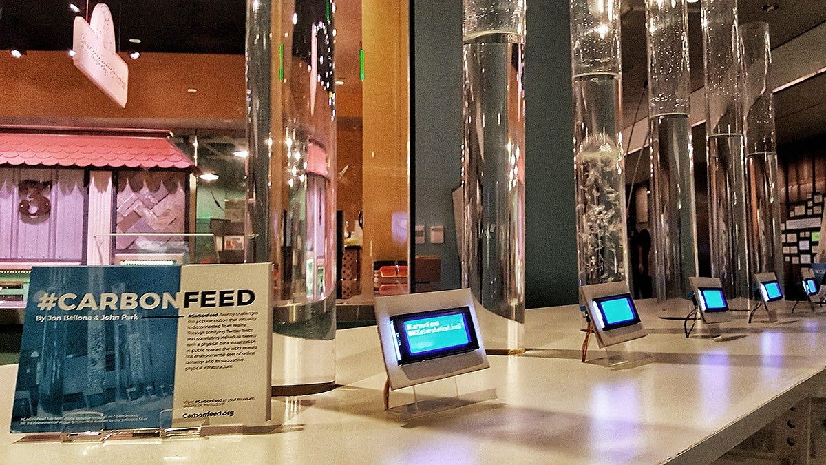 #CarbonFeed sound-art installation at the Smithsonian National Museum of American History